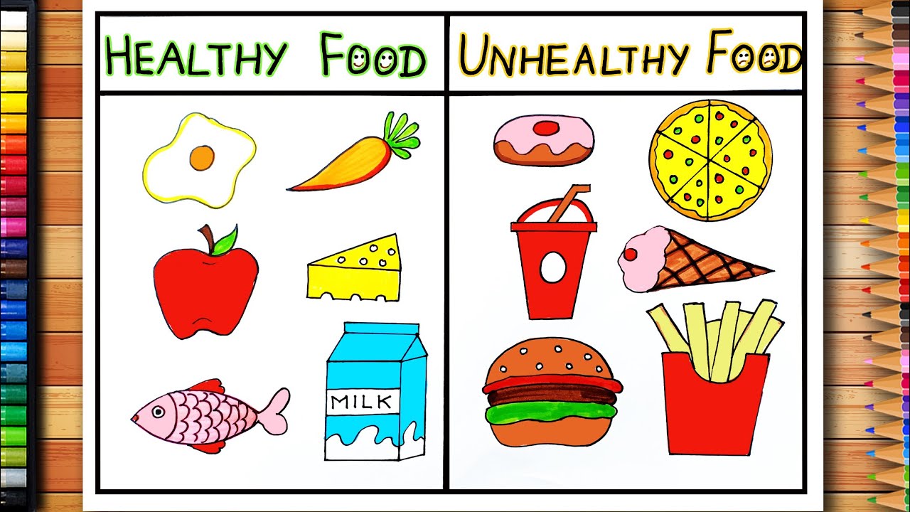 Healthy Food Pencil Vector Images (over 3,900)